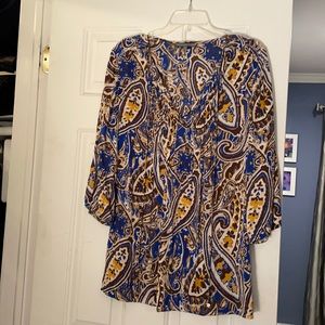 Anne Klein New York Tunic 94% silk 6%spandex